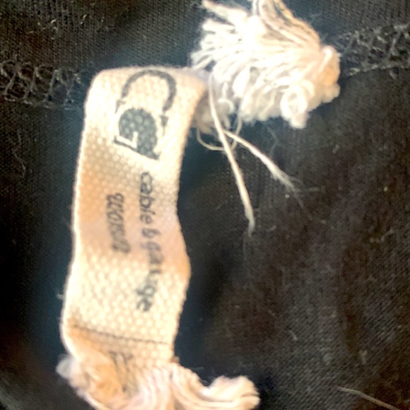 Cable & Gauge black jersey oversized tunic top - Picture 4 of 4